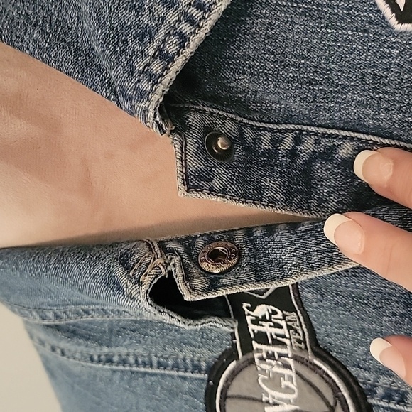 Le More Sports Team Cities Embroidered Denim Dress, Size 1X (CHECK MEASUREMENTS) - Picture 8 of 14